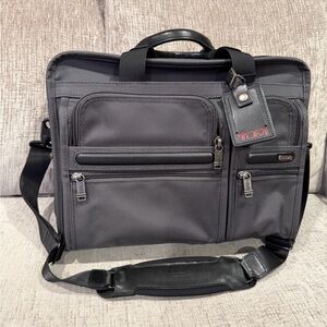TUMI Charcoal  Men's Briefcase/laptop organizer business bag